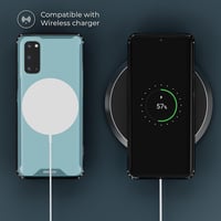Samsung S20 5G/4G Átlátszó Ütésálló Tok Fekete Kerettel 6