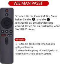 FOXRMT Bluetooth Távirányító Xiaomi Box-hoz - Hangvezérléssel, Netflix Gombbal - Mi Box S/TV Stick/4S 4K Kompatibilis - Fekete 3