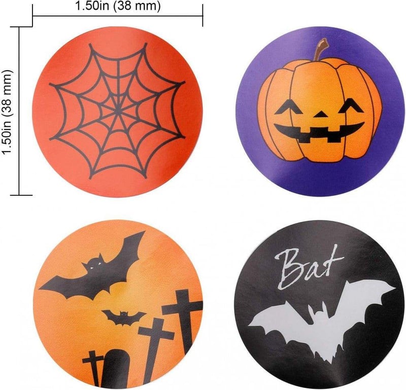 Halloween Matrica Szett: 720 db Töklámpás és Őszi Mintás Ragasztható Dekoráció