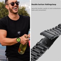 Samsung Galaxy Watch 4 fekete rozsdamentes acél óraszíj - Újracsomagolt 6