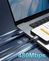 Tartós 2 méteres fonott Micro USB töltőkábel NINGKPOW-tól 6