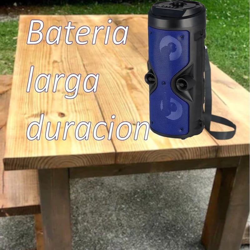 JBL Karaoke Bluetooth hangszóró LED fényekkel, FM rádióval, kék
