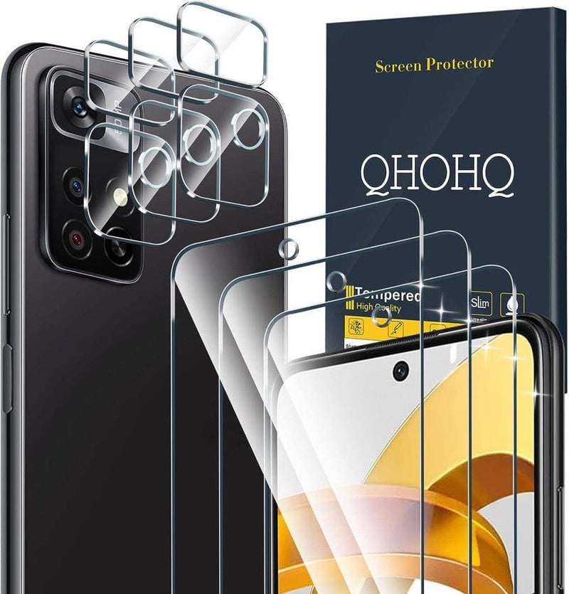 Xiaomi Poco M4 Pro 5G védőfólia szett: 3 képernyő- és 3 kameravédő