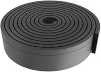 Midea PortaSplit Kétrétegű PVC/NBR Szigetelőhab - Méretre Vágható, Univerzális Klíma Szigetelés, Fekete, 1,5 kg 1