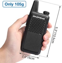 Baofeng GT-22 PMR 446 Walkie Talkie szett, 3km hatótáv, 16 csatorna, headsettel (4db) 4