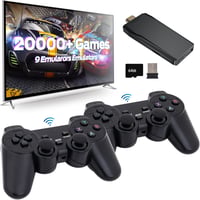 Retro Game Console 4K HD Játékkonzol 20000+ Beépített Játékkal, 2.4GHz Vezeték Nélküli Kontrollerrel, 9 Klasszikus Emulátorral, TV Csatlakoz 1