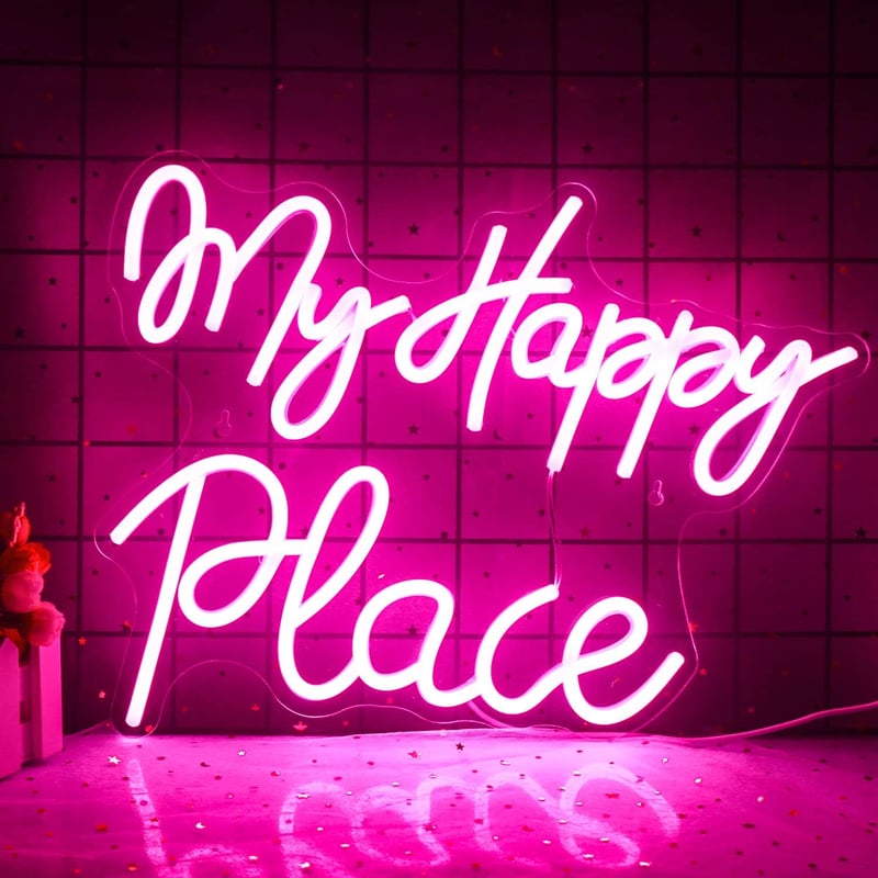 Koktél Neon Felirat - USB-s Fali Dekoráció Bároknak, Bulikhoz