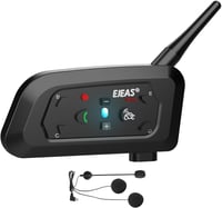 EJEAS V6 Motoros Bluetooth Headset - 1200m Hatótávolság, 6 Motoros Kommunikáció, DSP Zajszűrés, Vízálló Sisakbeszélő Rendszer 1