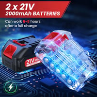 Akkumulátoros Teleszkópos Metszőolló 40mm - 2in1 Kerti Ágvágó 21V, 800W Kefe Nélküli Motorral, 2,5m Hatótáv, 2 Akkumulátorral 5