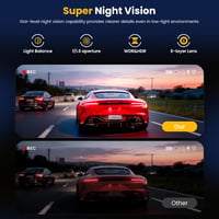 Bfhdbdt 4 csatornás első hátsó autós dash cam 4K+1080P, 360 fok, 64GB SD, 4x140, 8 IR, G szenzor, ciklikus rögzítés, parkolásfigyelő, WiFi 3