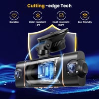 Bfhdbdt 4 csatornás első hátsó autós dash cam 4K+1080P, 360 fok, 64GB SD, 4x140, 8 IR, G szenzor, ciklikus rögzítés, parkolásfigyelő, WiFi 8