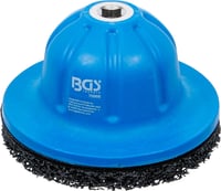 BGS 70968 Brúska na náboje kolies, plastové vyhotovenie – vnútorný priemer 90 mm – čistič diskov – bolo použité (stav: pozri 2. obrázok) 9