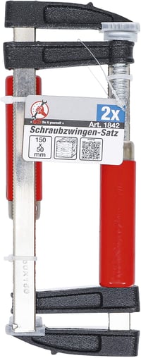 BGS Do it yourself 1842 Sada zvierok 150 x 50 mm, 2 kusy, stolárske zvierky na opracovanie dreva 3