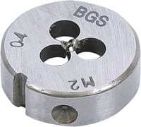 BGS Menetmetsző Szerszám M2 x 0,4 x 25 mm Szerszámacél Hengeres Menetfúró Precíziós Munkához 4
