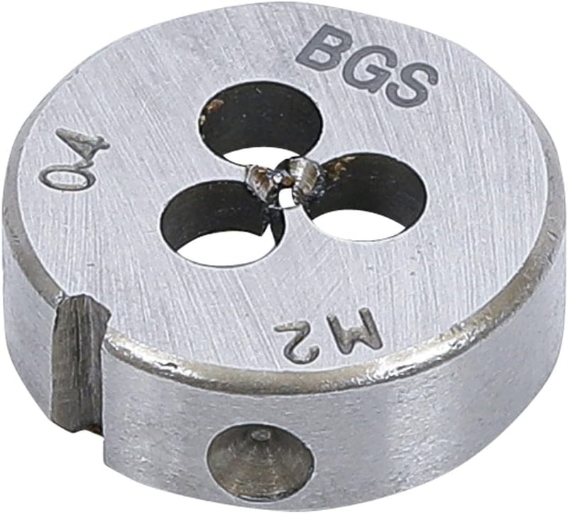 BGS Menetmetsző Szerszám M2 x 0,4 x 25 mm Szerszámacél Hengeres Menetfúró Precíziós Munkához