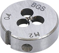 BGS Menetmetsző Szerszám M2 x 0,4 x 25 mm Szerszámacél Hengeres Menetfúró Precíziós Munkához 1
