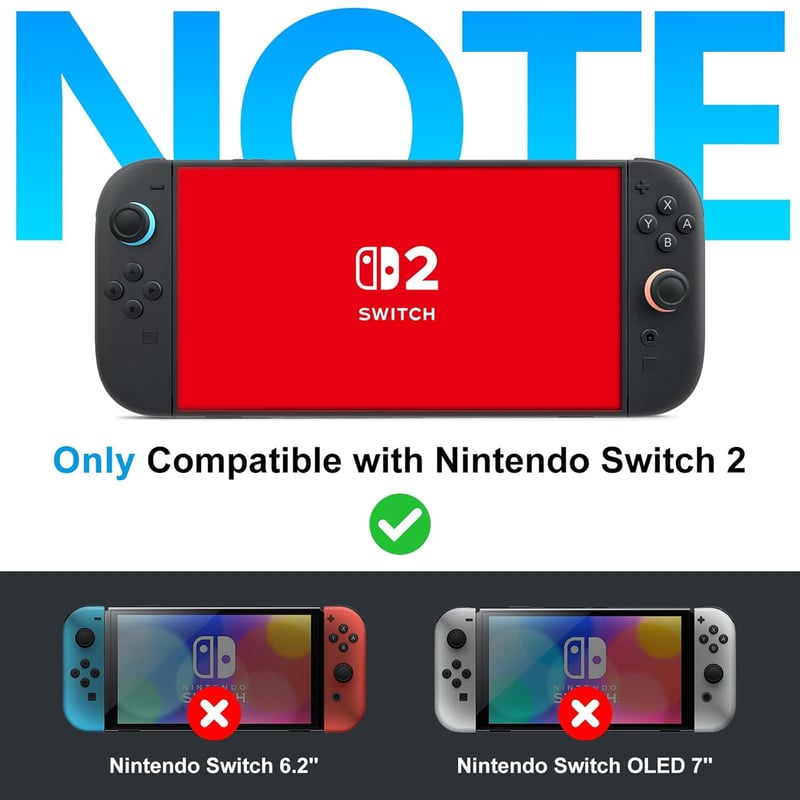 BHGift Nintendo Switch 2 ultravékony tok ergonomikus fogantyúval, dokkolható TPU hüvely