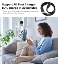 BHHB 45W USB-C gyorstöltő Samsung és iPhone készülékekhez, 2 m kábellel 7