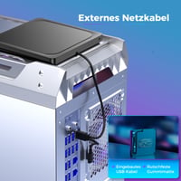 Externá DVD mechanika BHHB USB 3.0 a USB-C, napaľovačka/čítačka CD/DVD±RW, ultra tenká, brúsený kov — chybná (neotvára sa (stav: pozri 2. obrázok) 9