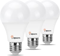 BHMAOYN 7W LED izzó E27 12V 24V napelemes rendszerhez, meleg fehér 3000K, 3 darab 1
