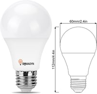 BHMAOYN 7W LED izzó E27 12V 24V napelemes rendszerhez, meleg fehér 3000K, 3 darab 2