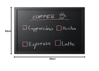 Tabuľa na kriedu Bi-Office Back2Chalk Essentials, s čiernym MDF rámom - 60x40 cm 7