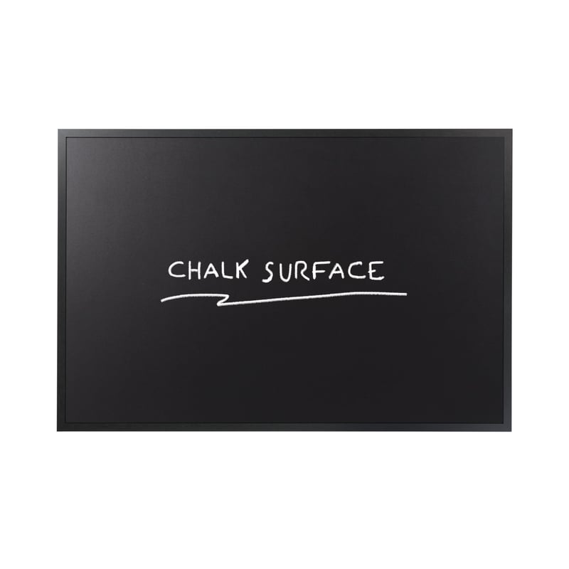 Tabuľa na kriedu Bi-Office Basic, 80 x 60 cm, nemagnetický povrch, čierny MDF rám
