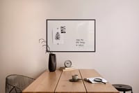Bi-Office MM01001161 Magnetická biela tabuľa s MDF rámom, lakovaná oceľ, 40 x 30 cm, čierna 6