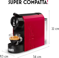 Bialetti Gioia kapszulás espresso kávéfőző 32 kapszulával - piros 5