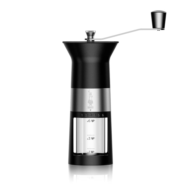 Bialetti ručni mlin za kavu od nehrđajućeg čelika, mat crni