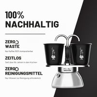 Bialetti Mini Express Induction aparat za kavu (kafetijera) za 2 osobe (100 ml), za sve vrste štednjaka, crni 4