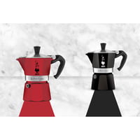 Ikonický moka kávovar Bialetti Moka Color na 1 šálku (60 ml), hliník, červený, na prípravu tradičného talianskeho espressa 2