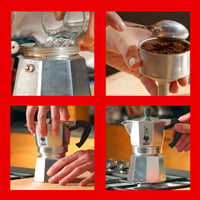 Hliníkový kávovar Bialetti Moka Express na 2 šálky, 90 ml, strieborno-čierny, na sporák 4