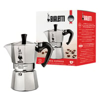 Bialetti Moka Express kafetijera za 3 šalice - 130 ml, aluminij, srebrna, tradicionalno talijansko kuhalo za espresso za štednjak 1