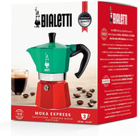 Bialetti Moka Express 5322 Alumínium Kávéfőző Zöld/Piros - 3 cups 5