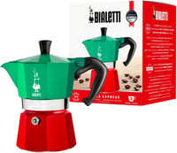 Bialetti Moka Express 5322 Alumínium Kávéfőző Zöld/Piros - 3 cups 1