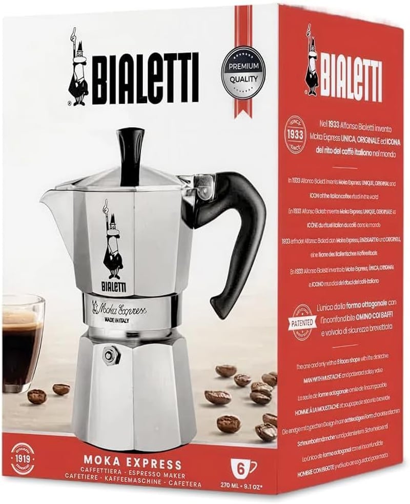 Bialetti Moka Express 6 személyes kávéfőző mokka készülék