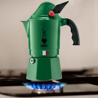 Cafetieră Bialetti Moka Express Alpina 3 cești (130 ml) Aluminiu Verde pentru plită cu inducție 3