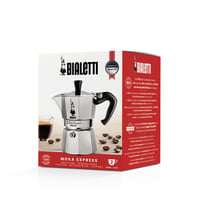 Hliníkový kávovar Bialetti Moka Express na 2 šálky, 90 ml, strieborno-čierny, na sporák 5