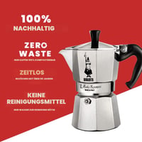 Hliníkový kávovar Bialetti Moka Express na 2 šálky, 90 ml, strieborno-čierny, na sporák 6
