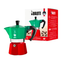Bialetti Moka Express Italia kafetijera - crvena/zelena/srebrna - 3 šalice (130 ml) 2