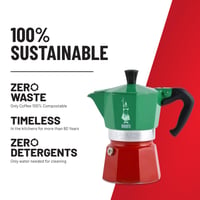 Cafetieră Bialetti Moka Express 6 cești, 270 ml, Aluminiu, Argintiu, Espresso tradițional italian pentru aragaz 4