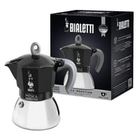 Bialetti Moka Induction kafetijera za 6 šalica espressa (270 ml) crna - Indukcijsko kuhalo za kavu prikladno za sve vrste štednjaka 1