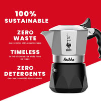 Bialetti New Brikka 4 csészés moka kávéfőző alumínium piros krémös espresso 6