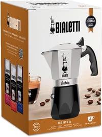 Bialetti New Brikka 4 csészés moka kávéfőző alumínium piros krémös espresso 5