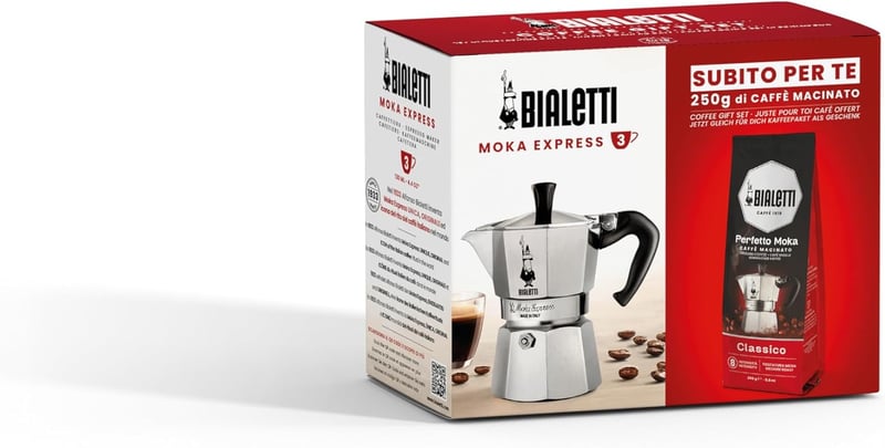 Bialetti Perfect Moka 3 csészés espresso készülék 130 ml alumínium - 3 cups + Perfetto Moka