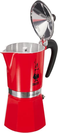 Bialetti Rainbow Moka Kávéfőző 3 Személyes Alumínium Espresso Készülék - 6-cup, Red 4