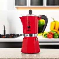 Bialetti Rainbow Moka Kávéfőző 3 Személyes Alumínium Espresso Készülék - 6-cup, Red 5