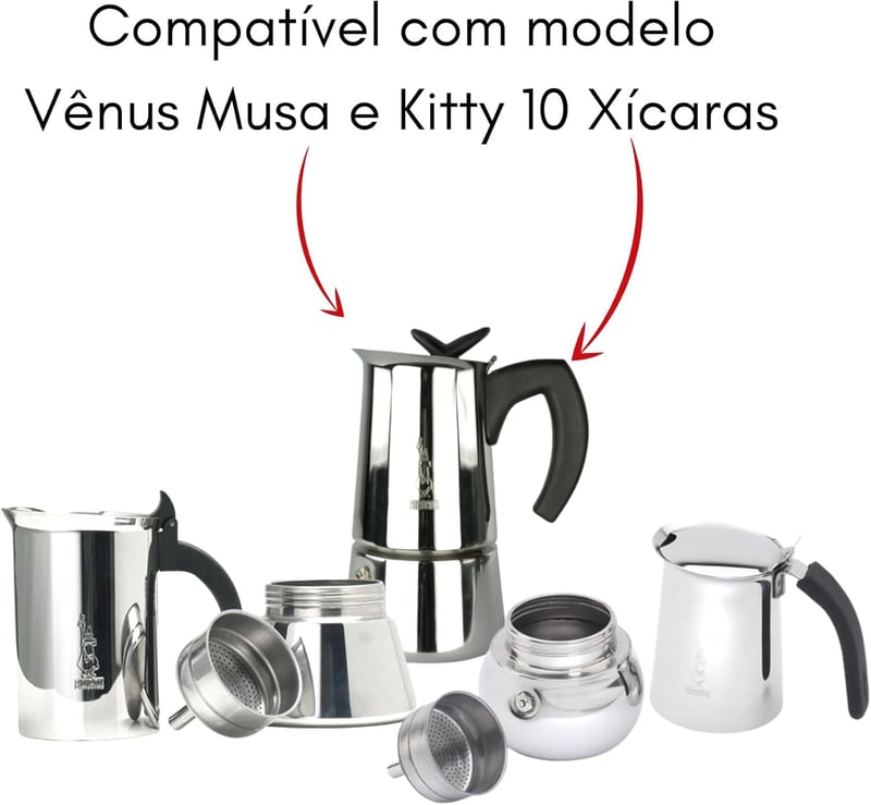 Bialetti Ricambi tömítés és szelep szett 10 csészés kávéfőzőhöz