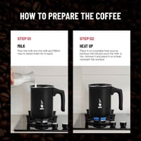 Manuálny napeňovač mlieka Bialetti Tutto Crema 160 ml, nepriľnavý hliník s dvojitým sitkom pre krémovú mliečnu penu, čierny 5